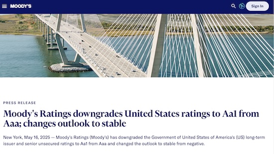 汇银配资 刚刚，美国丢掉了最后一个AAA主权信用评级