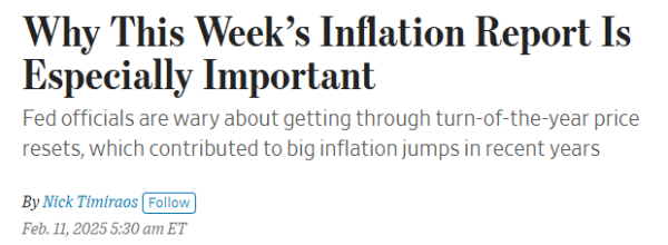 天戈资本 美联储喉舌“高能预警”：今晚特朗普任内首份CPI报告来了！