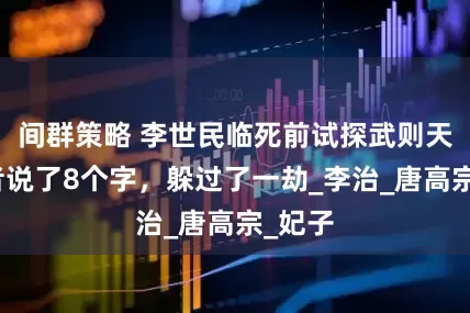 间群策略 李世民临死前试探武则天，后者说了8个字，躲过了一劫_李治_唐高宗_妃子